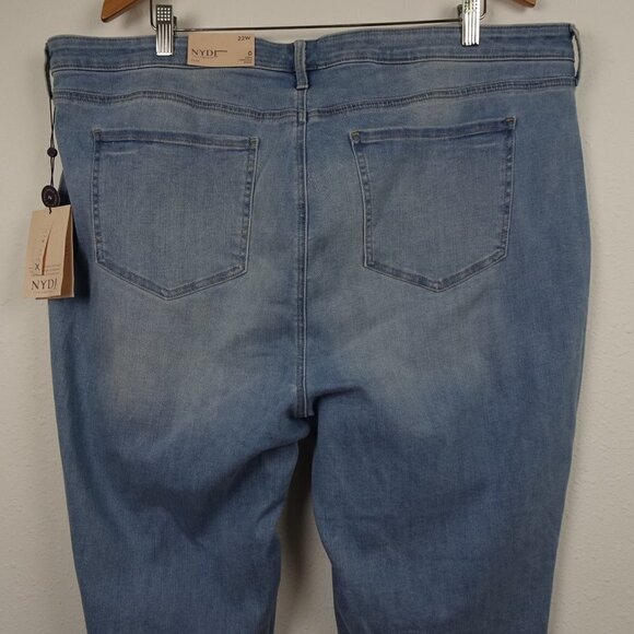 NYDJ Sheri Slim Ankle Jeans Women's Plus Size 22W Blue Stretch Denim - Picture 6 of 12